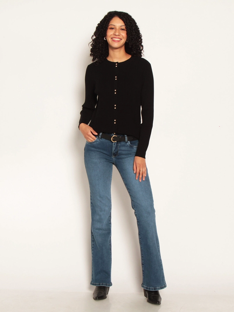 SWEATER MUJER WADOS ESCOTE REDONDO MANGA LARGA - 1