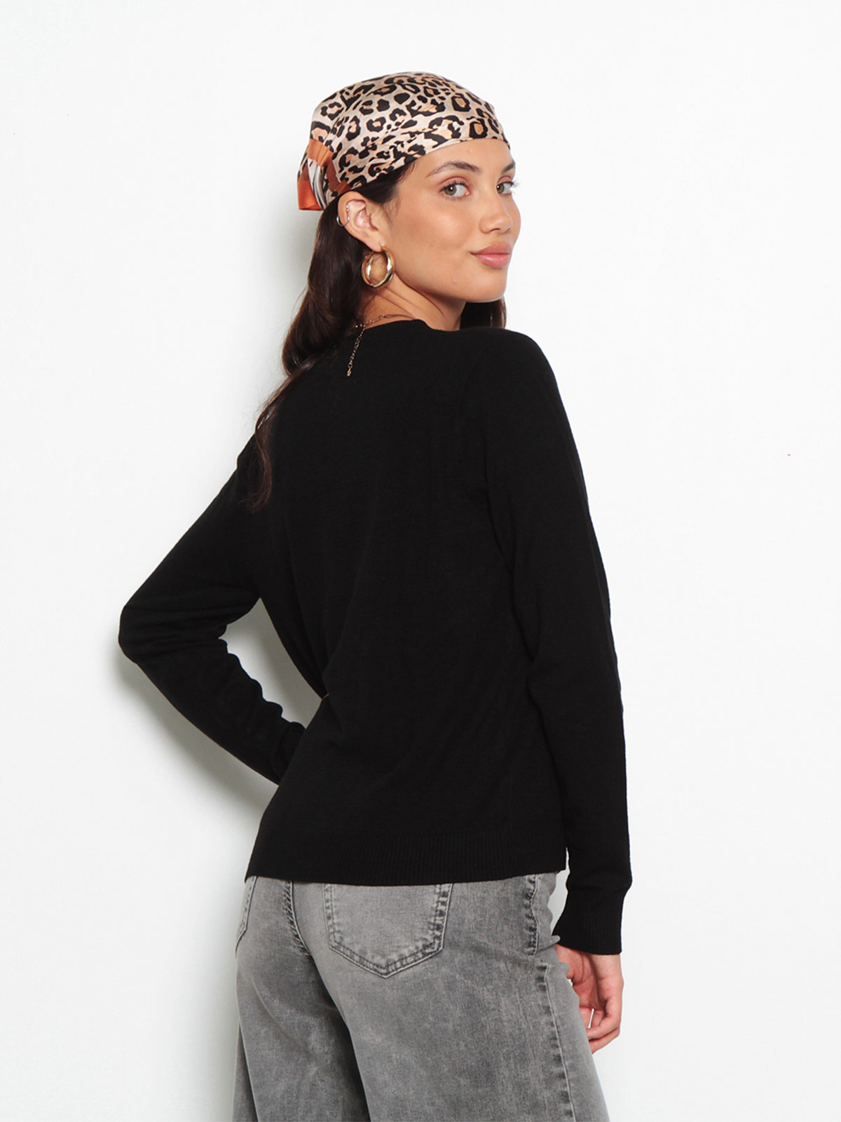 SWEATER MUJER WADOS MANGA LARGA ABOTONADO - 4
