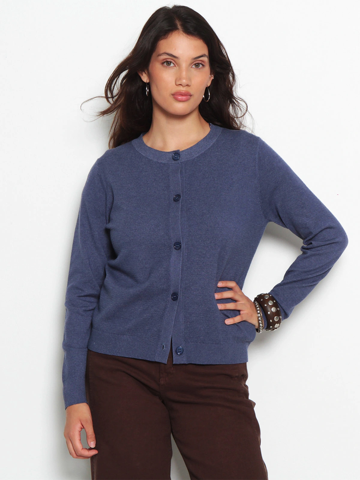 SWEATER MUJER WADOS MANGA LARGA ABOTONADO - 2
