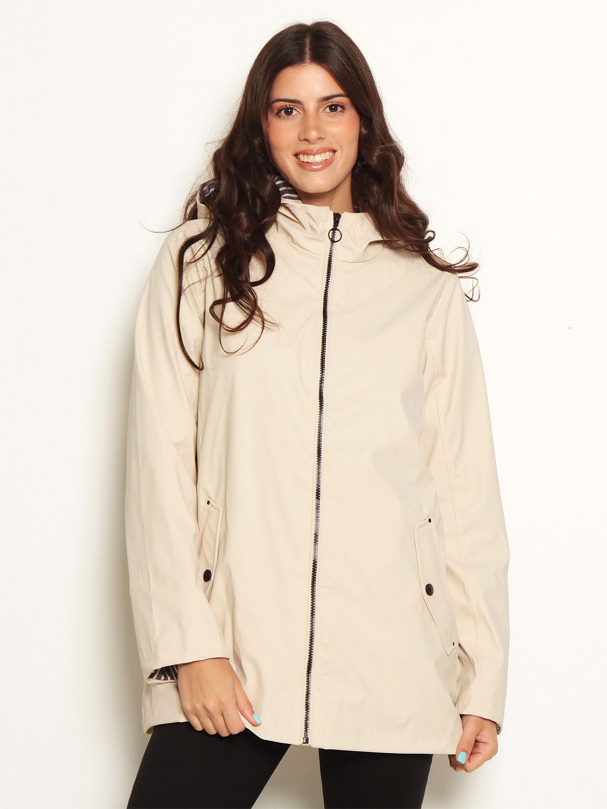 CHAQUETA MUJER WADOS MANGA LARGA IMPERMEABLE CAPUCHA - 2