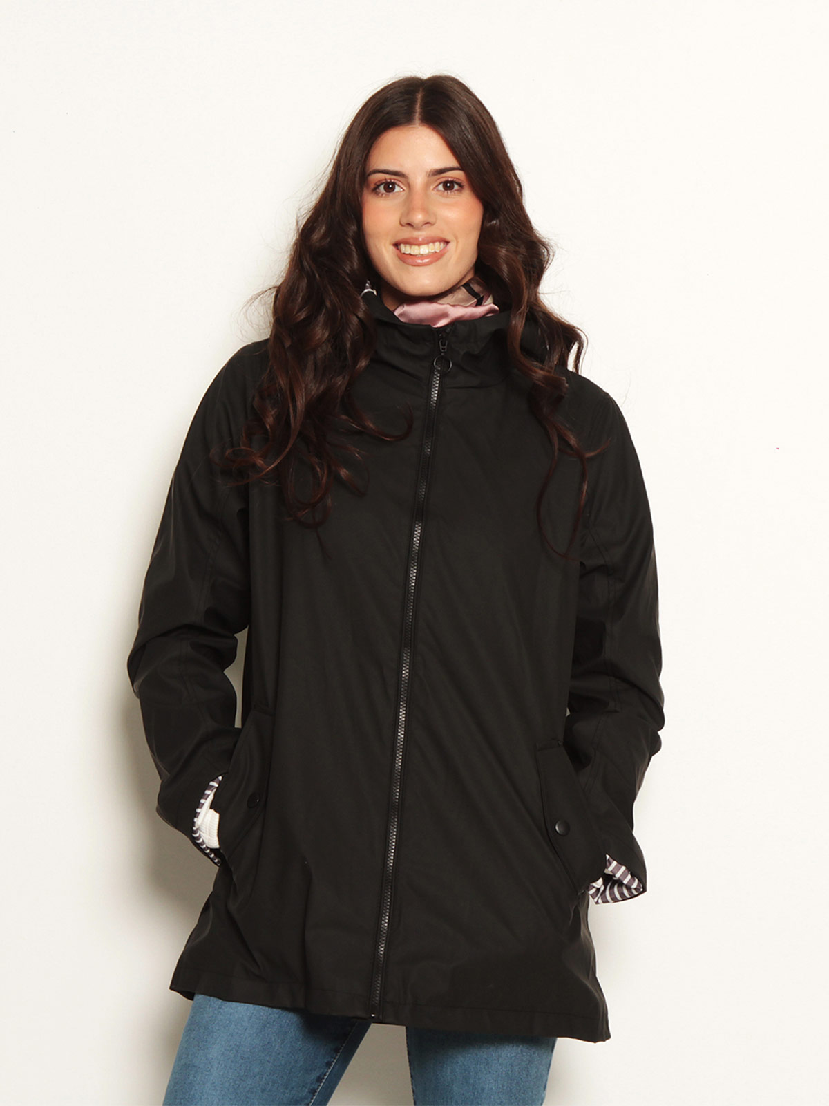 CHAQUETA MUJER WADOS MANGA LARGA IMPERMEABLE CAPUCHA - 2