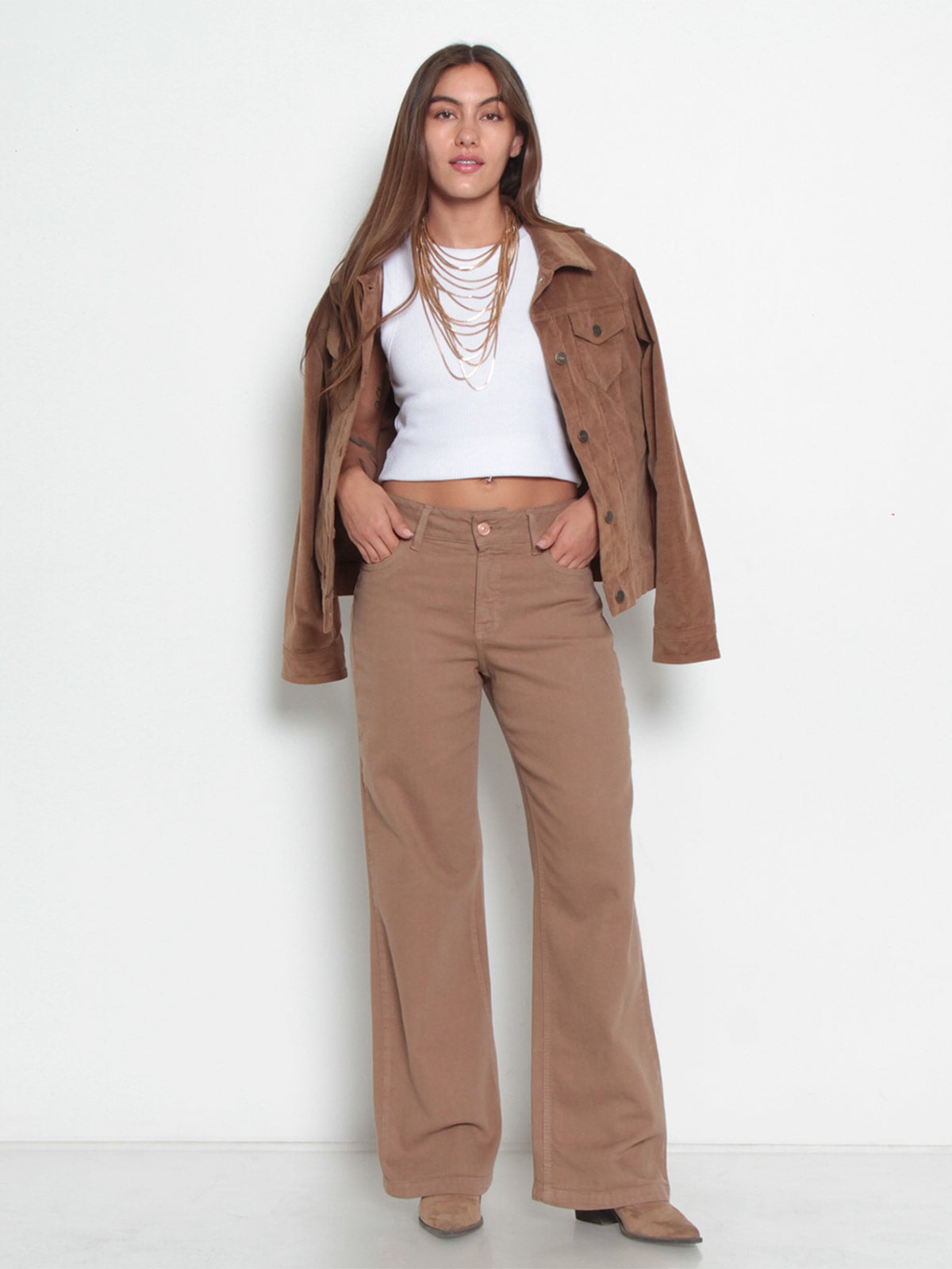 JEANS MUJER WADOS ALGODÓN RECTO TIRO ALTO - 1