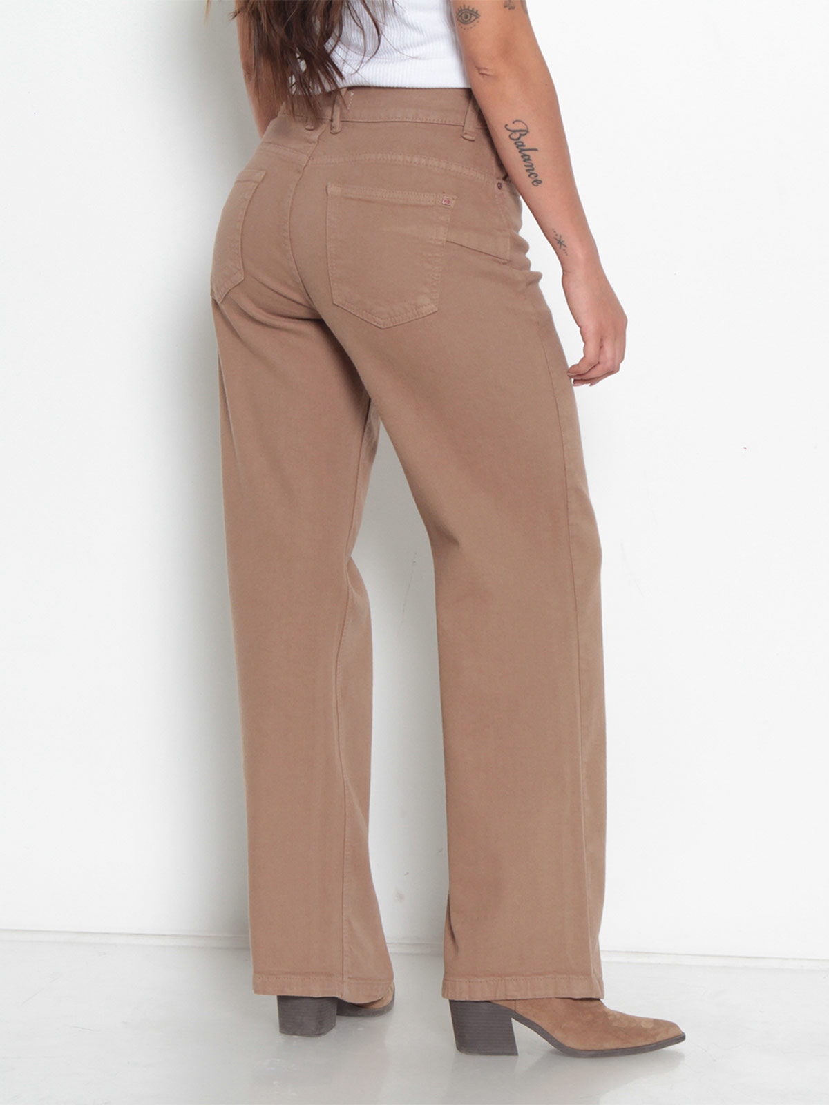 JEANS MUJER WADOS ALGODÓN RECTO TIRO ALTO - 4