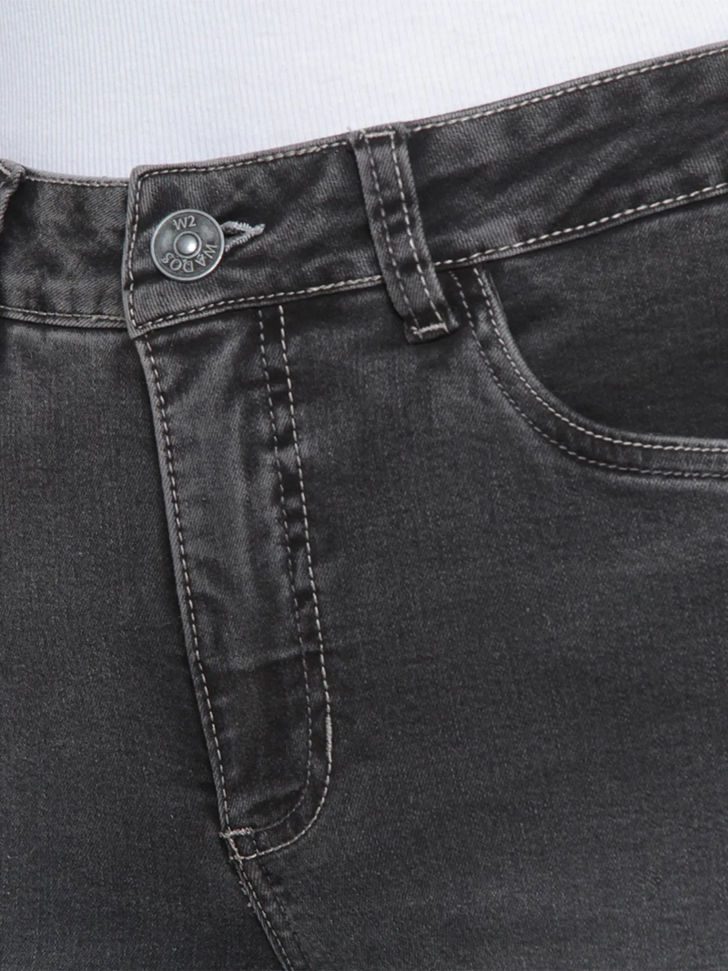 JEANS MUJER WADOS ALGODÓN RECTO TIRO ALTO PUSH UP - 7