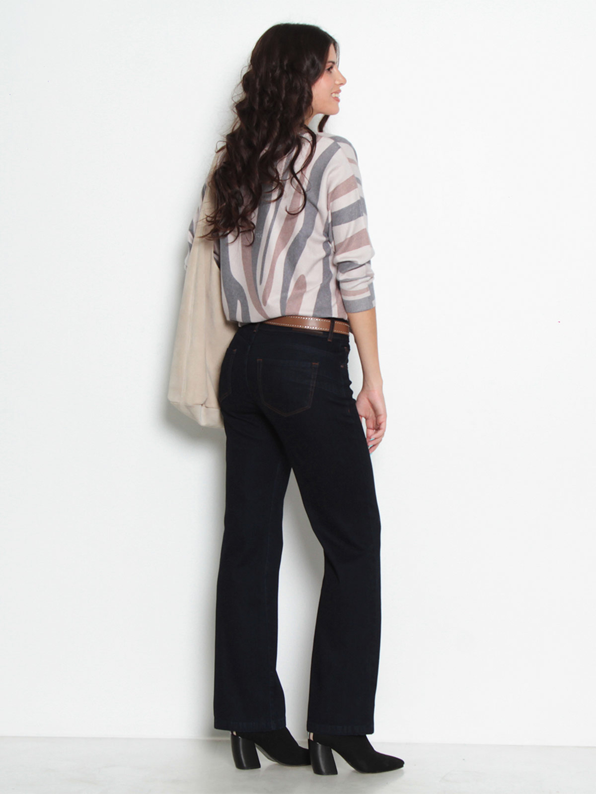 JEANS MUJER WADOS ALGODÓN RECTO TIRO MEDIO PUSH UP - 3