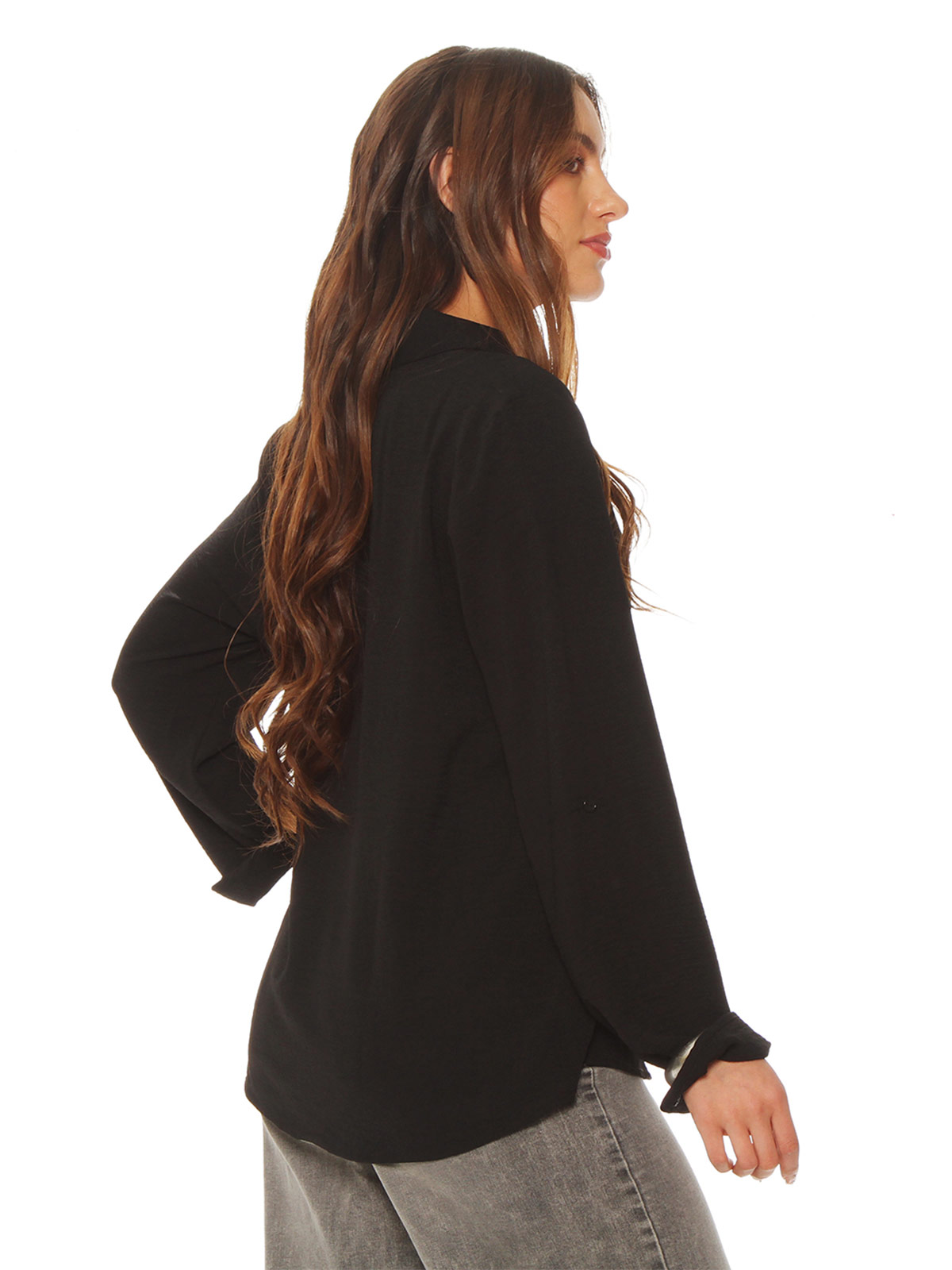 BLUSA MUJER WADOS ESCOTE EN V MANGA LARGA - 4