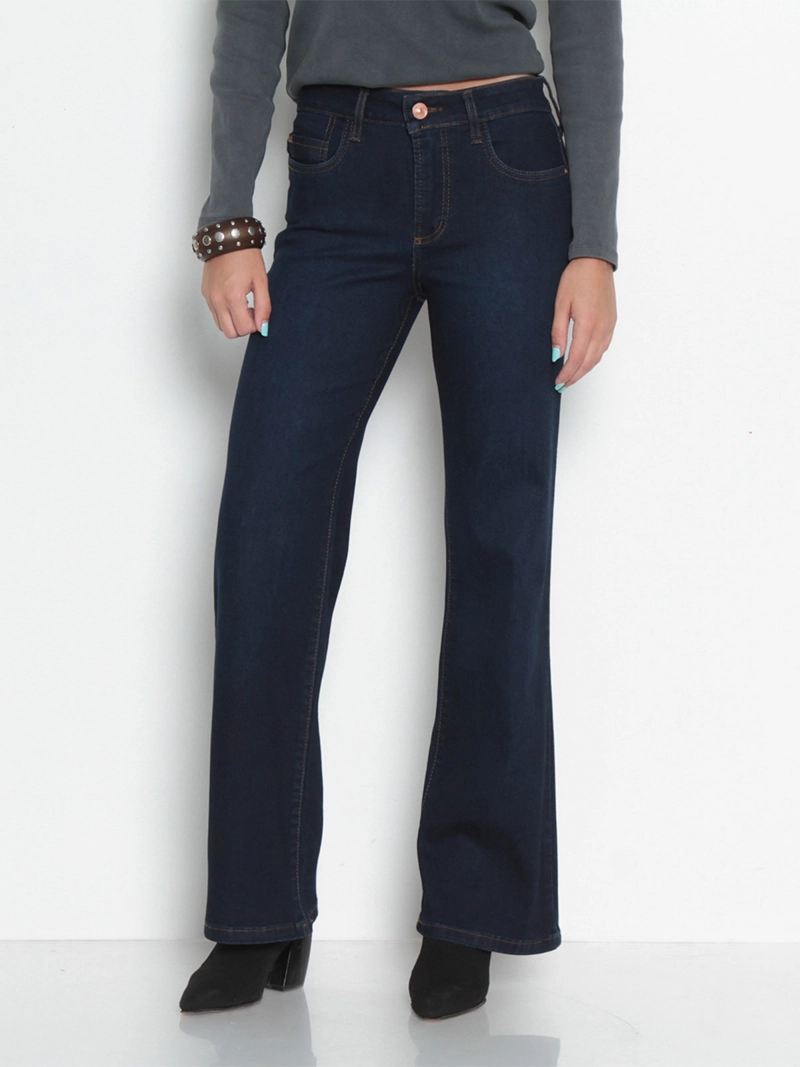 JEANS MUJER WADOS ALGODÓN RECTO TIRO MEDIO - 2