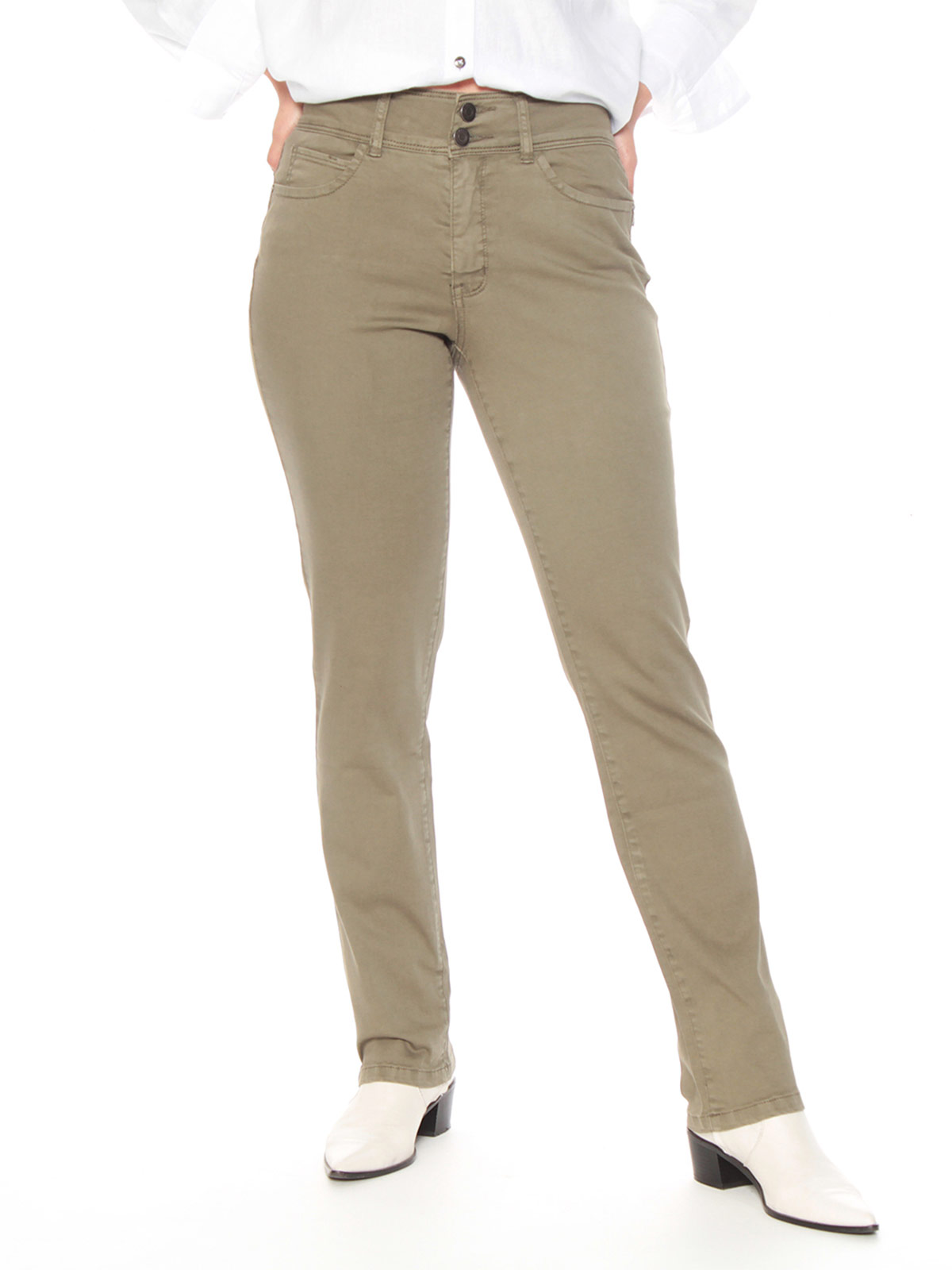 PANTALÓN MUJER WADOS ALGODÓN RECTO TIRO ALTO - 2