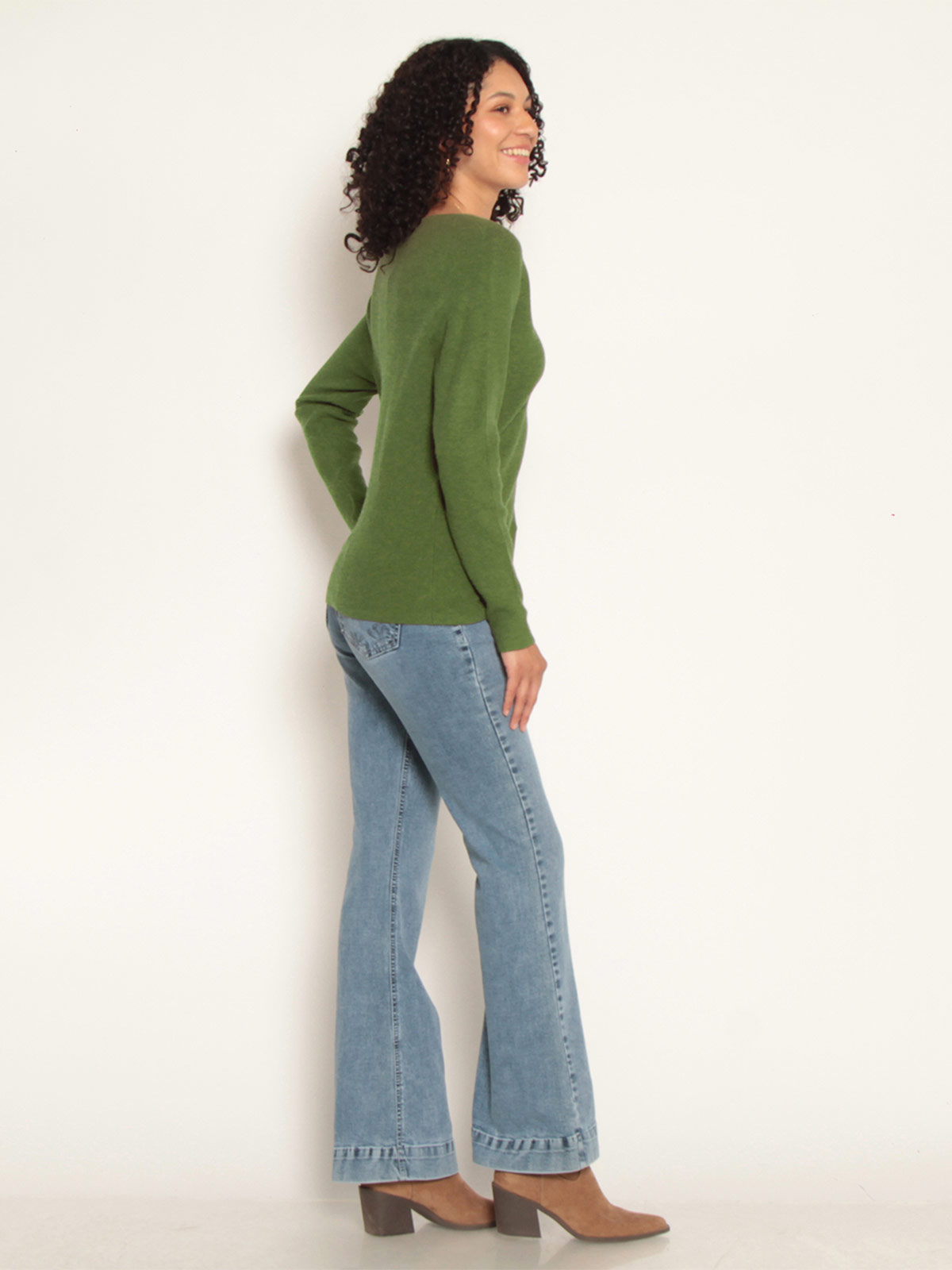 SWEATER MUJER WADOS ESCOTE EN V MANGA LARGA - 3