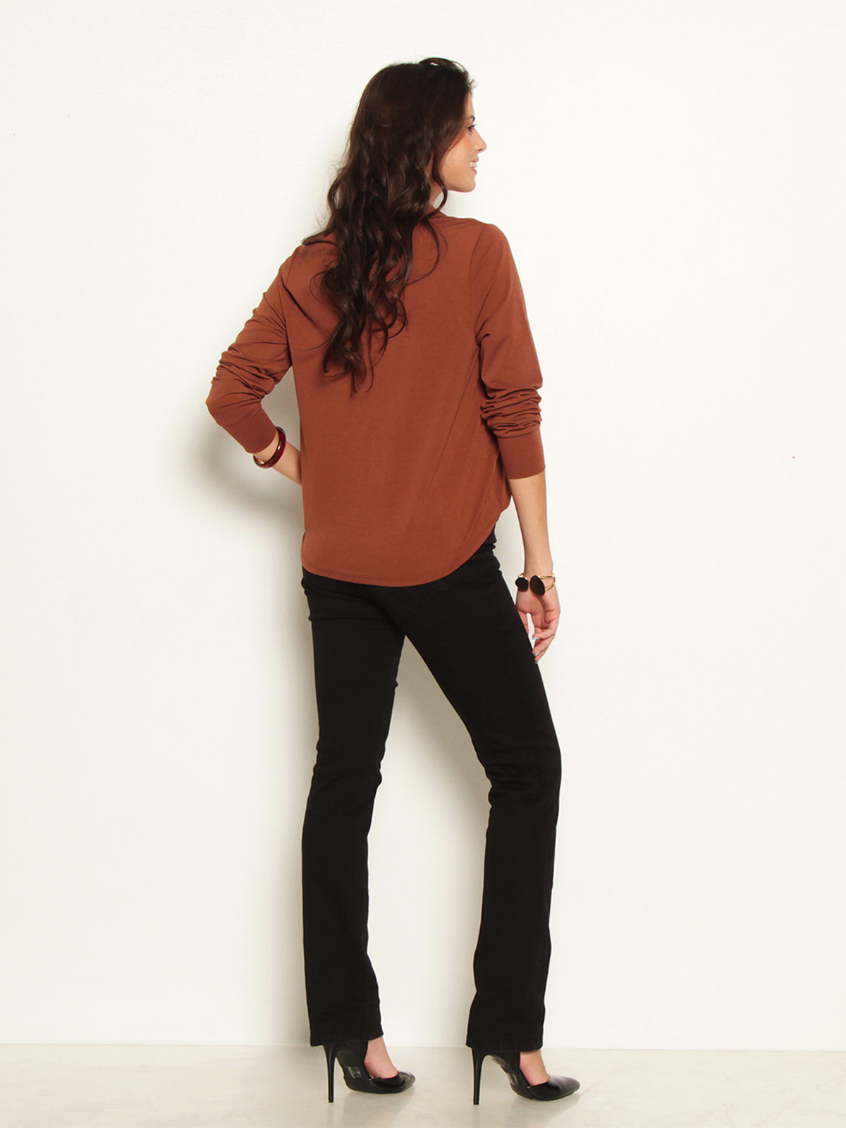 BLUSA MUJER WADOS MANGA LARGA ABOTONADA - 3