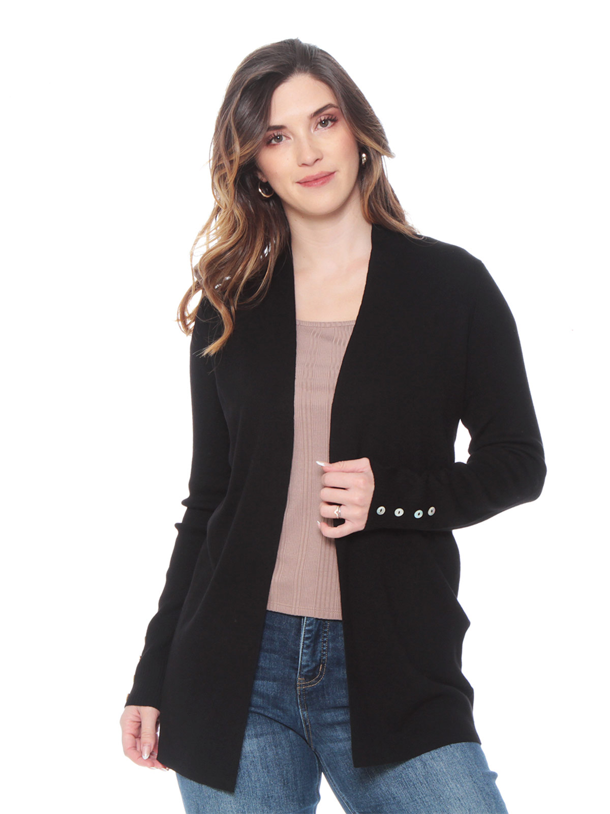SWEATER MUJER WADOS MANGA LARGA BOTONES - 2