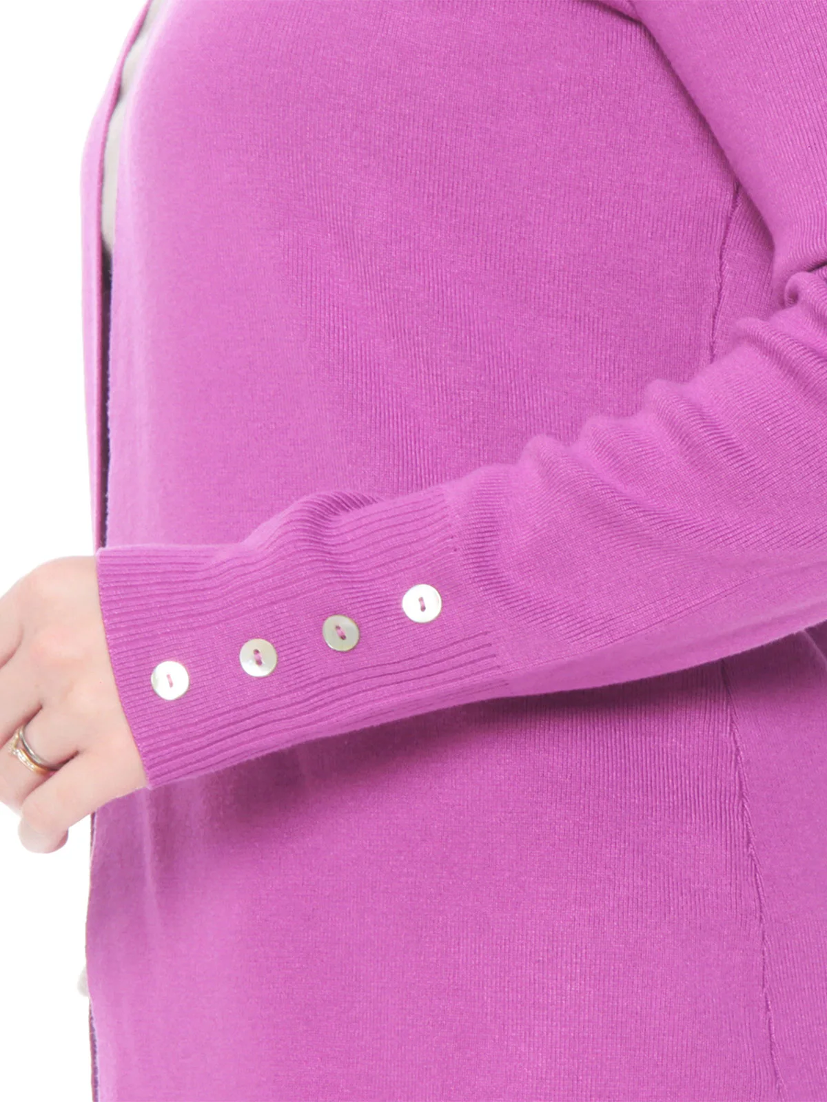 SWEATER MUJER WADOS MANGA LARGA BOTONES - 6