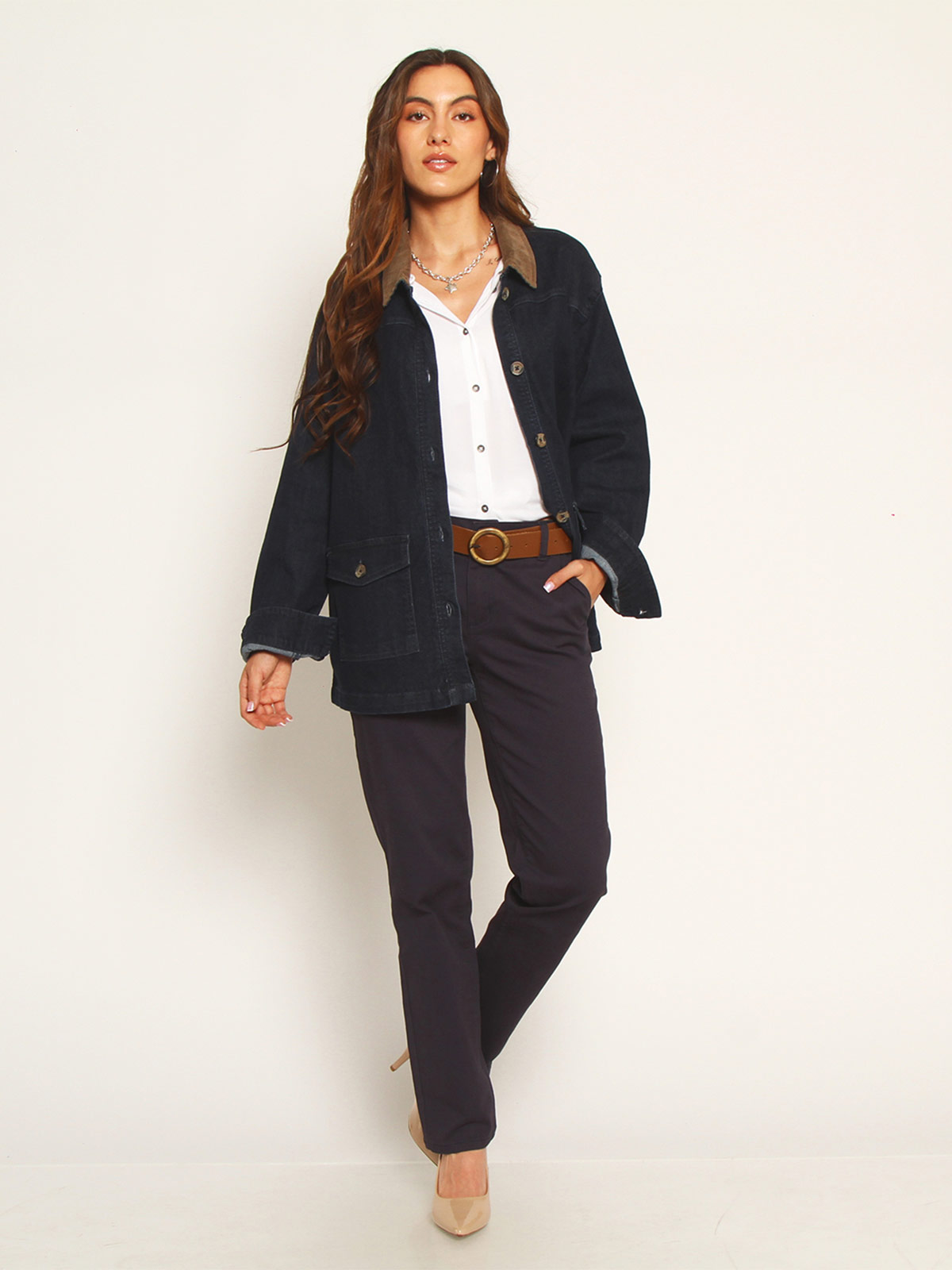 CHAQUETA MUJER WADOS ALGODÓN MANGA LARGA DENIM - 1