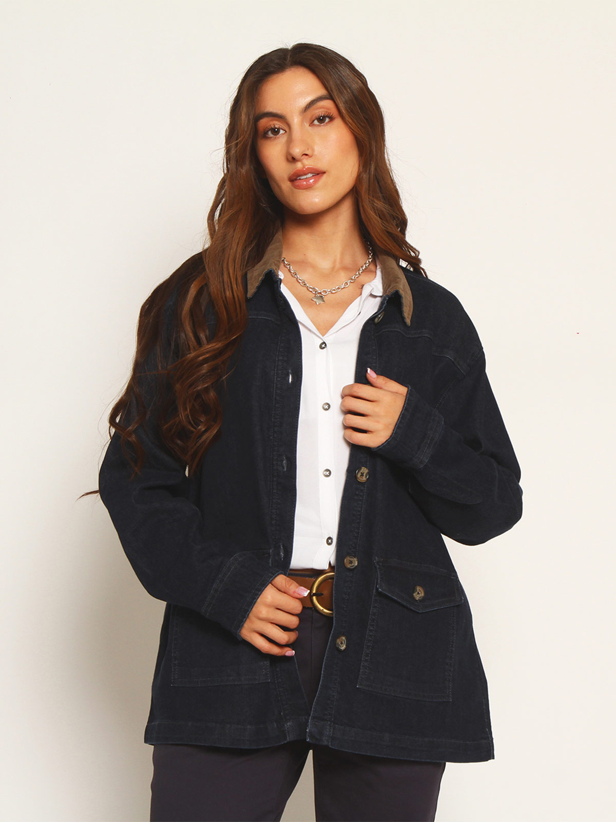 CHAQUETA MUJER WADOS ALGODÓN MANGA LARGA DENIM - 2
