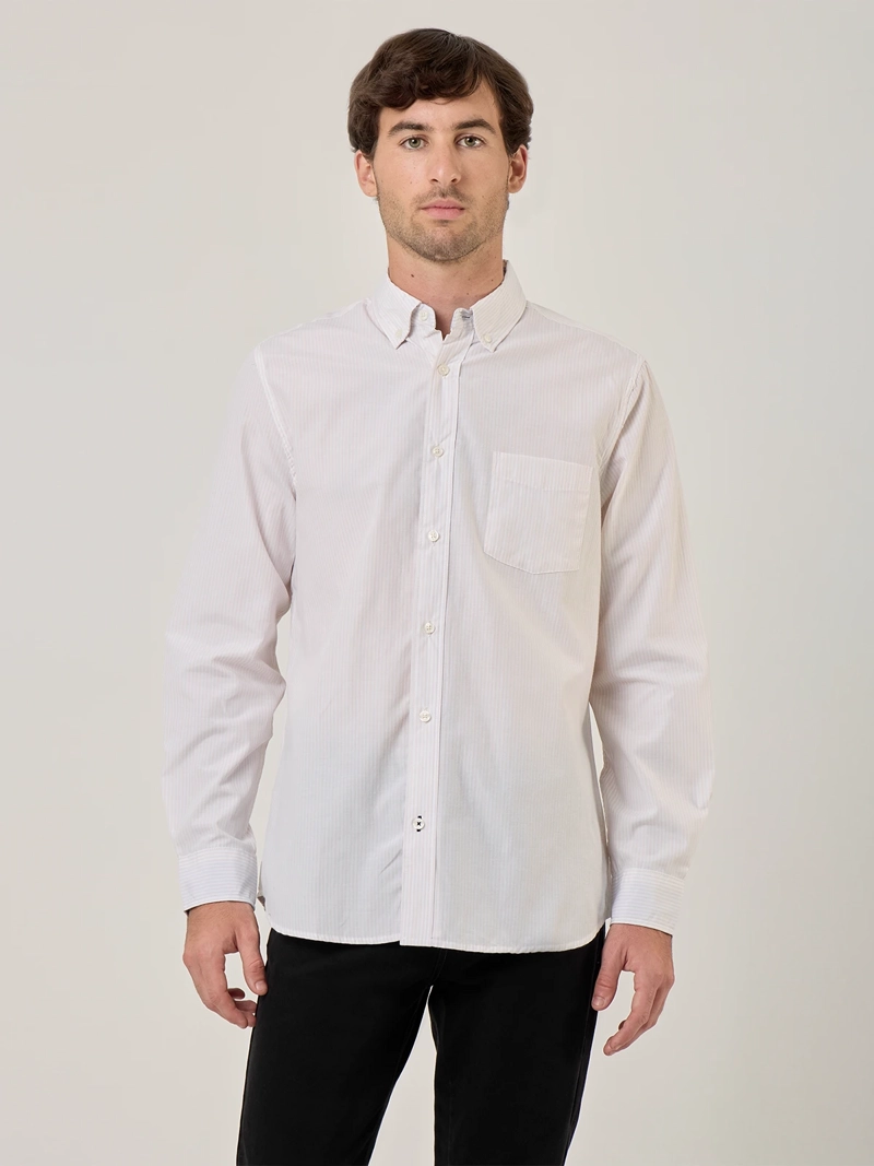 CAMISA HOMBRE KENNETH STEVENS ALGODÓN MANGA LARGA - 1