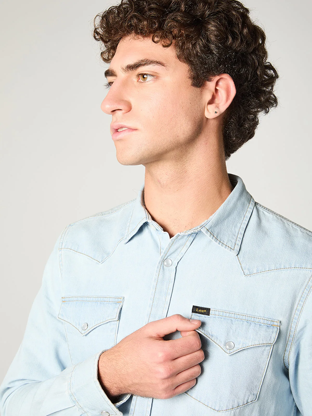 CAMISA HOMBRE LEE ALGODÓN WESTERN - 3