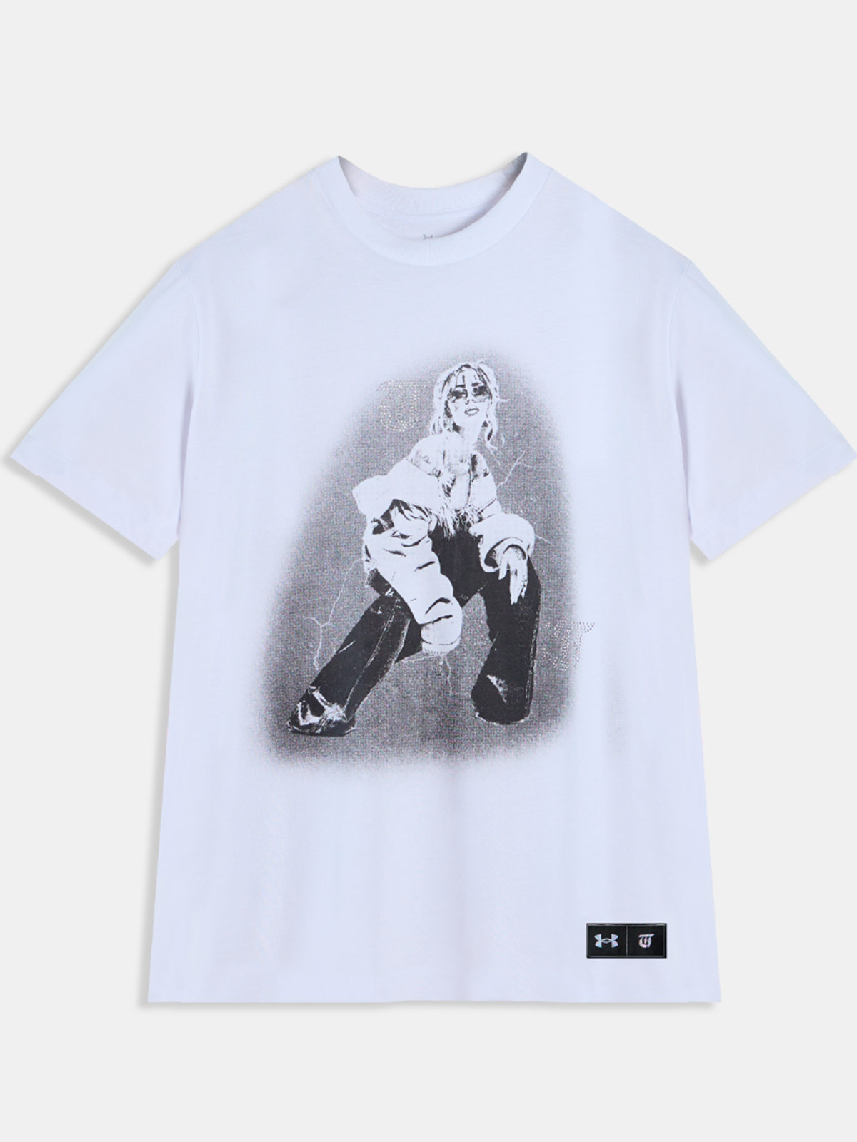 POLERA MUJER UNDER ARMOUR TEE SS TINI FUTTTURA BLANCO - 2