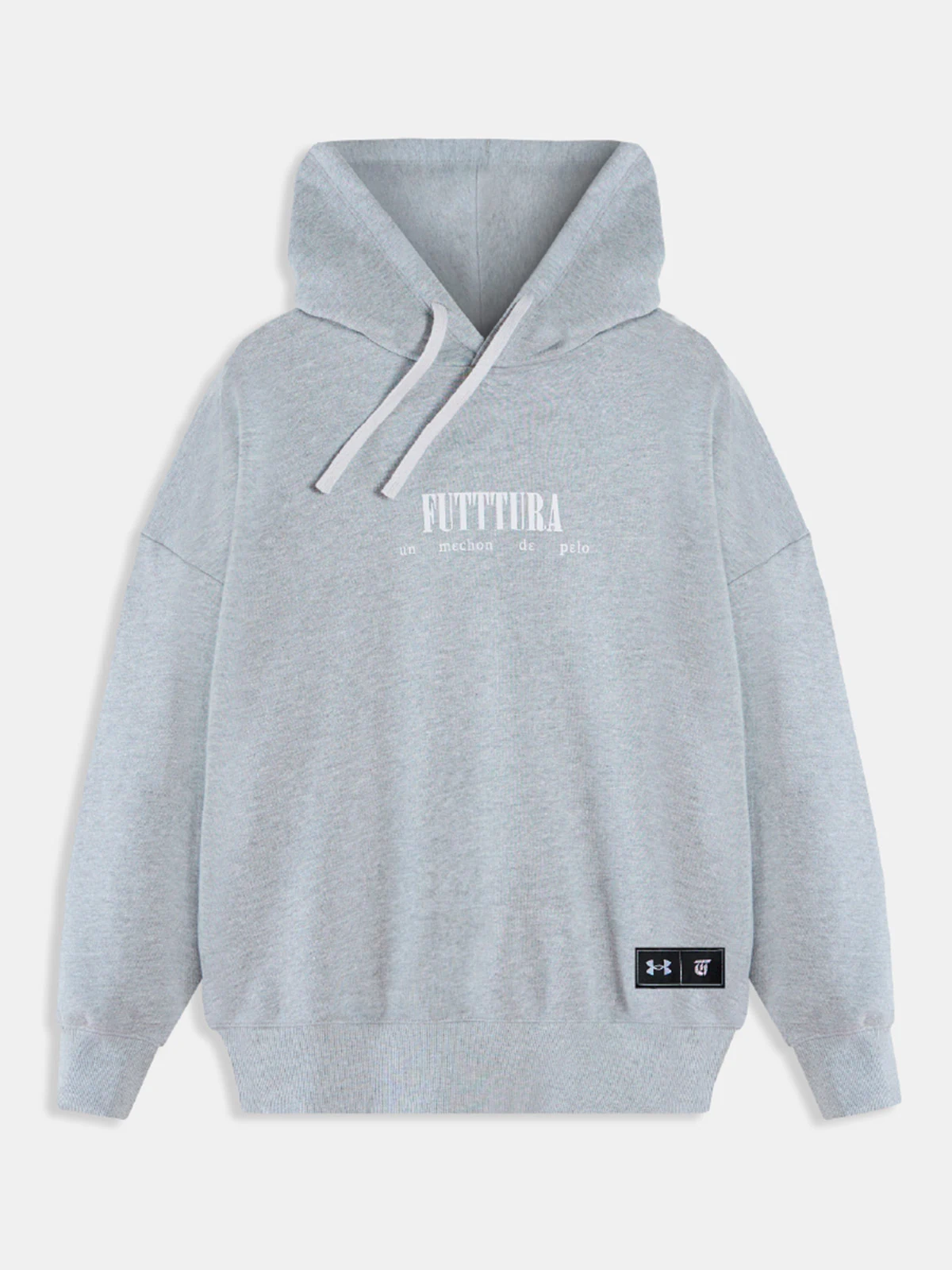 POLERÓN MUJER UNDER ARMOUR RIVAL TERRY TINI FUTTTURA GRIS - 1