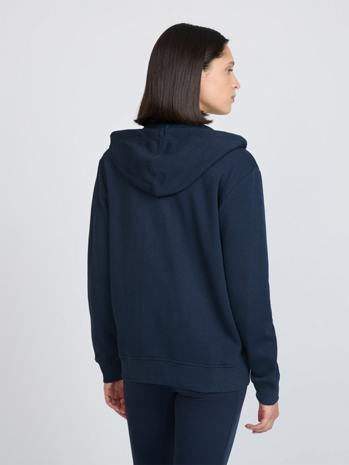 POLERON MUJER ELLESSE CELESTE CON CIERRE - 2