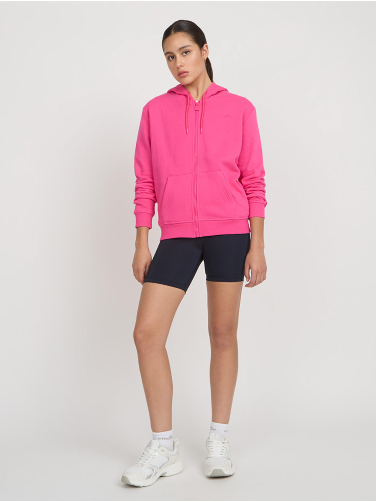 POLERON MUJER ELLESSE CELESTE CON CIERRE - 3
