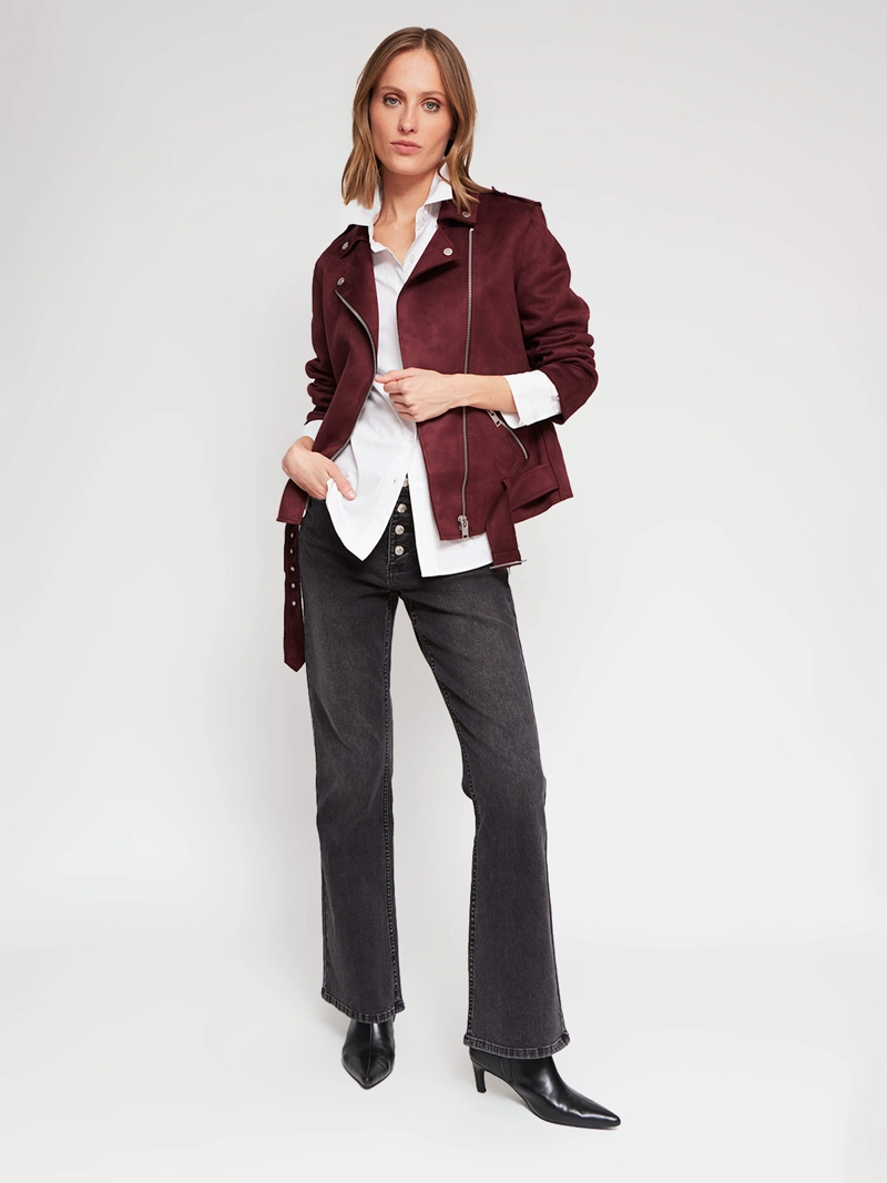 CHAQUETA MUJER MARQUIS SUEDE BIKER - 5