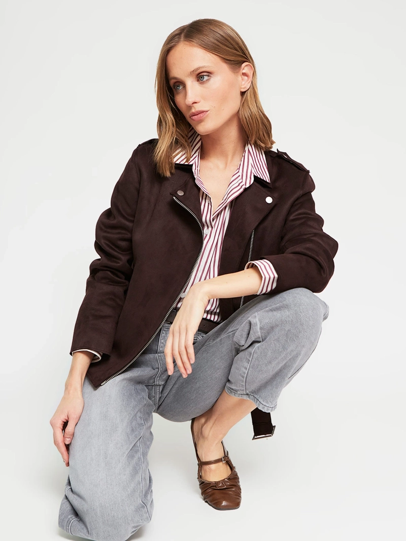CHAQUETA MUJER MARQUIS SUEDE BIKER - 5