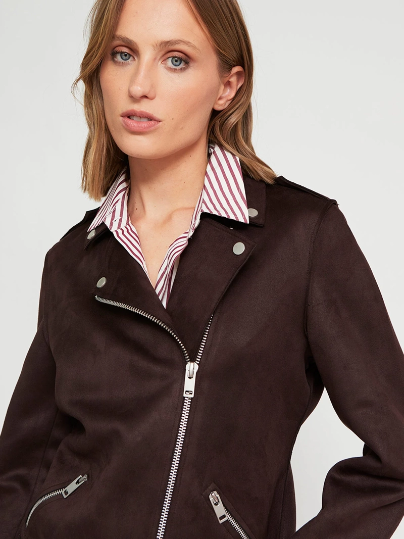 CHAQUETA MUJER MARQUIS SUEDE BIKER - 4