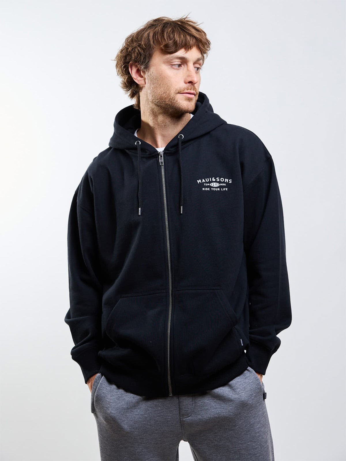 POLERÓN HOMBRE MAUI AND SONS FULL ZIPPER - 1