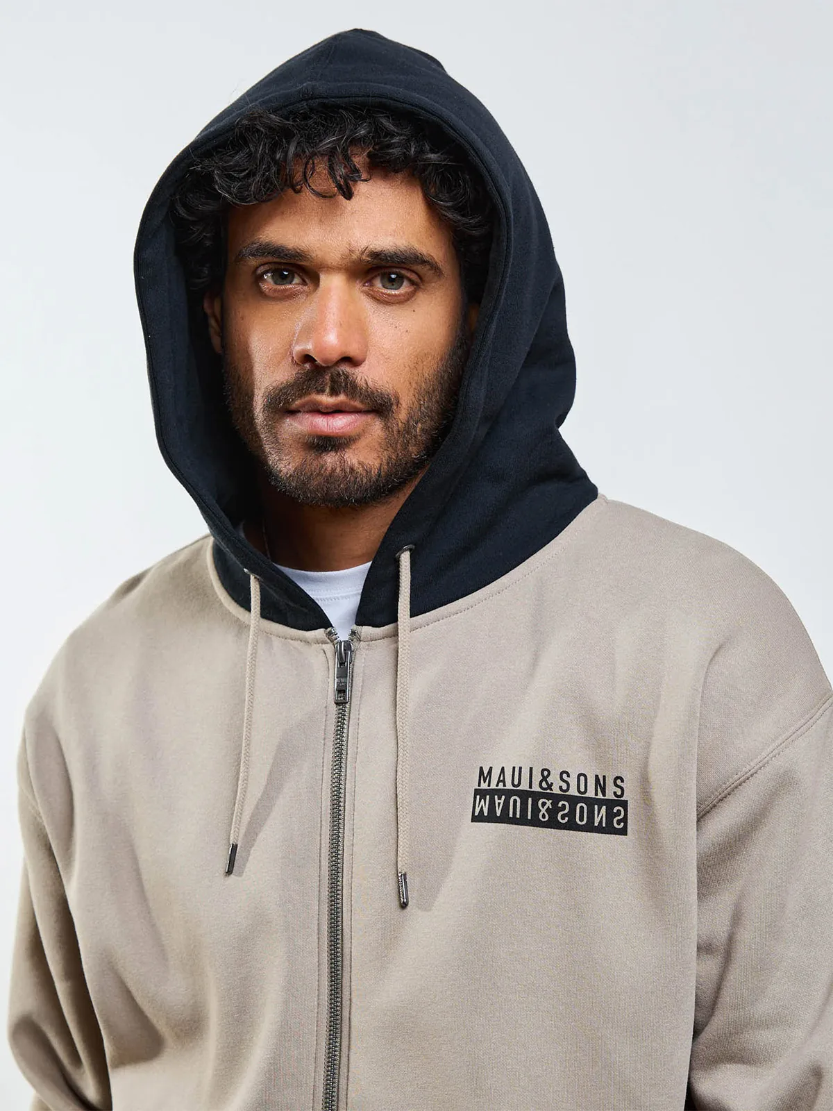 POLERÓN HOMBRE MAUI AND SONS ALGODÓN FULL ZIPPER - 4