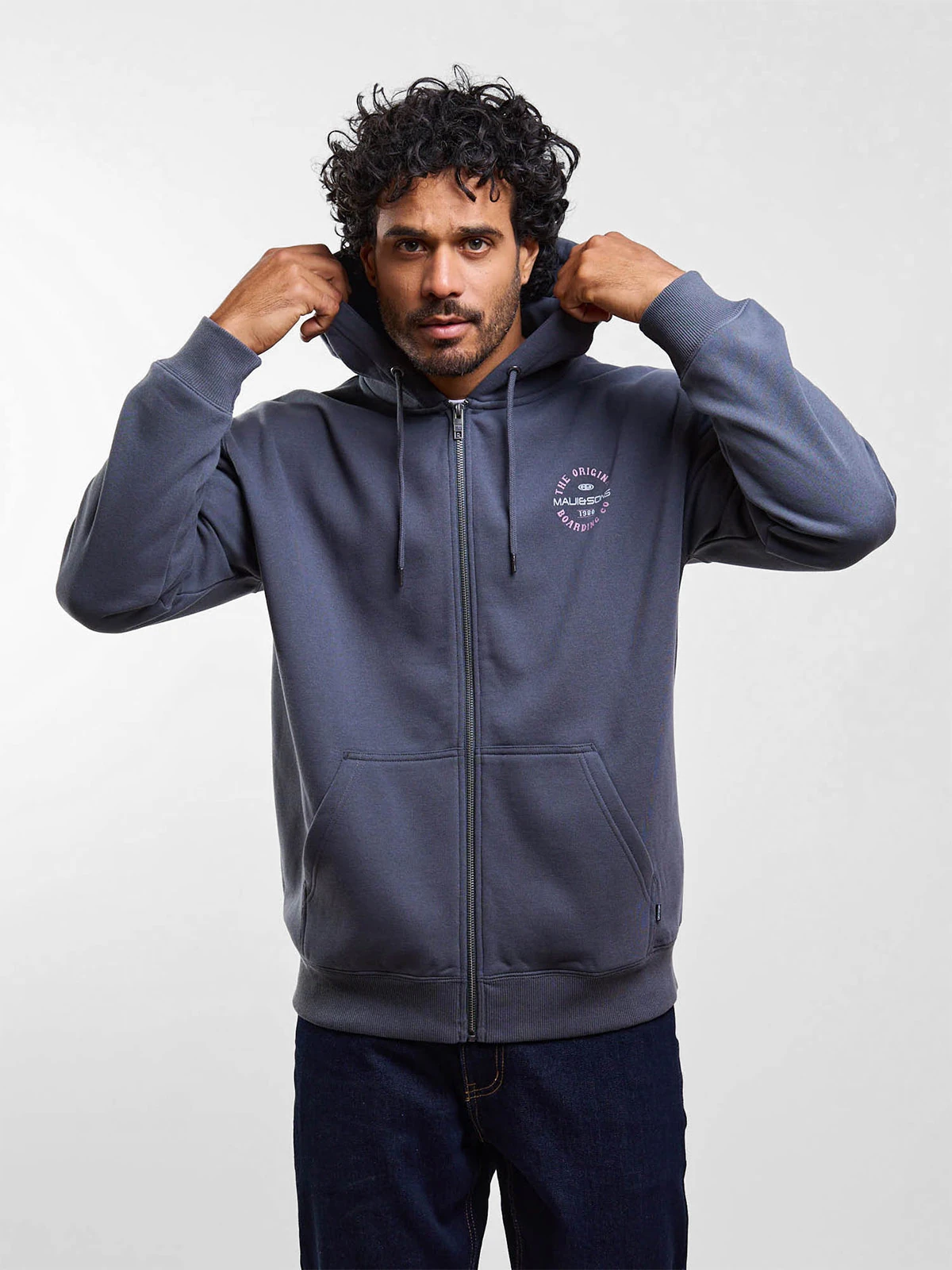 POLERÓN HOMBRE MAUI AND SONS ALGODÓN FULL ZIPPER - 1