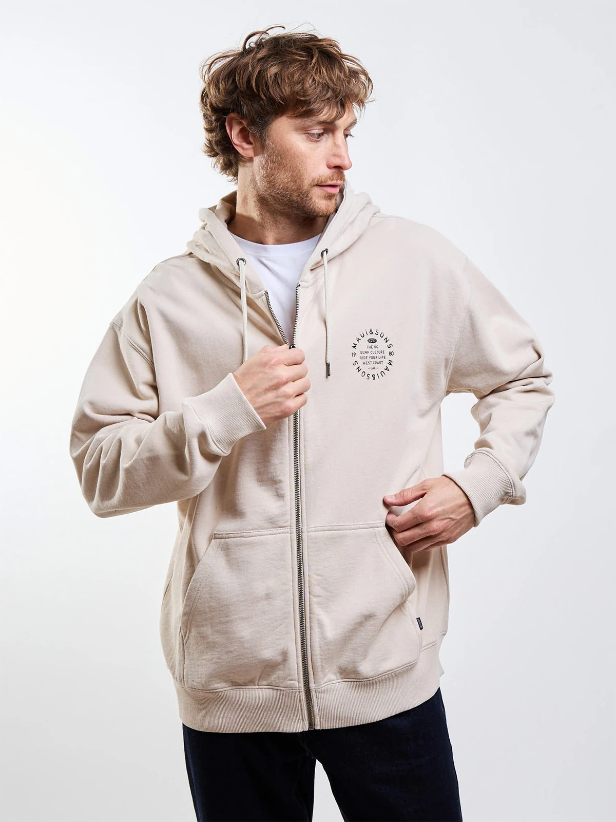 POLERÓN HOMBRE MAUI AND SONS FULL ZIPPER - 1