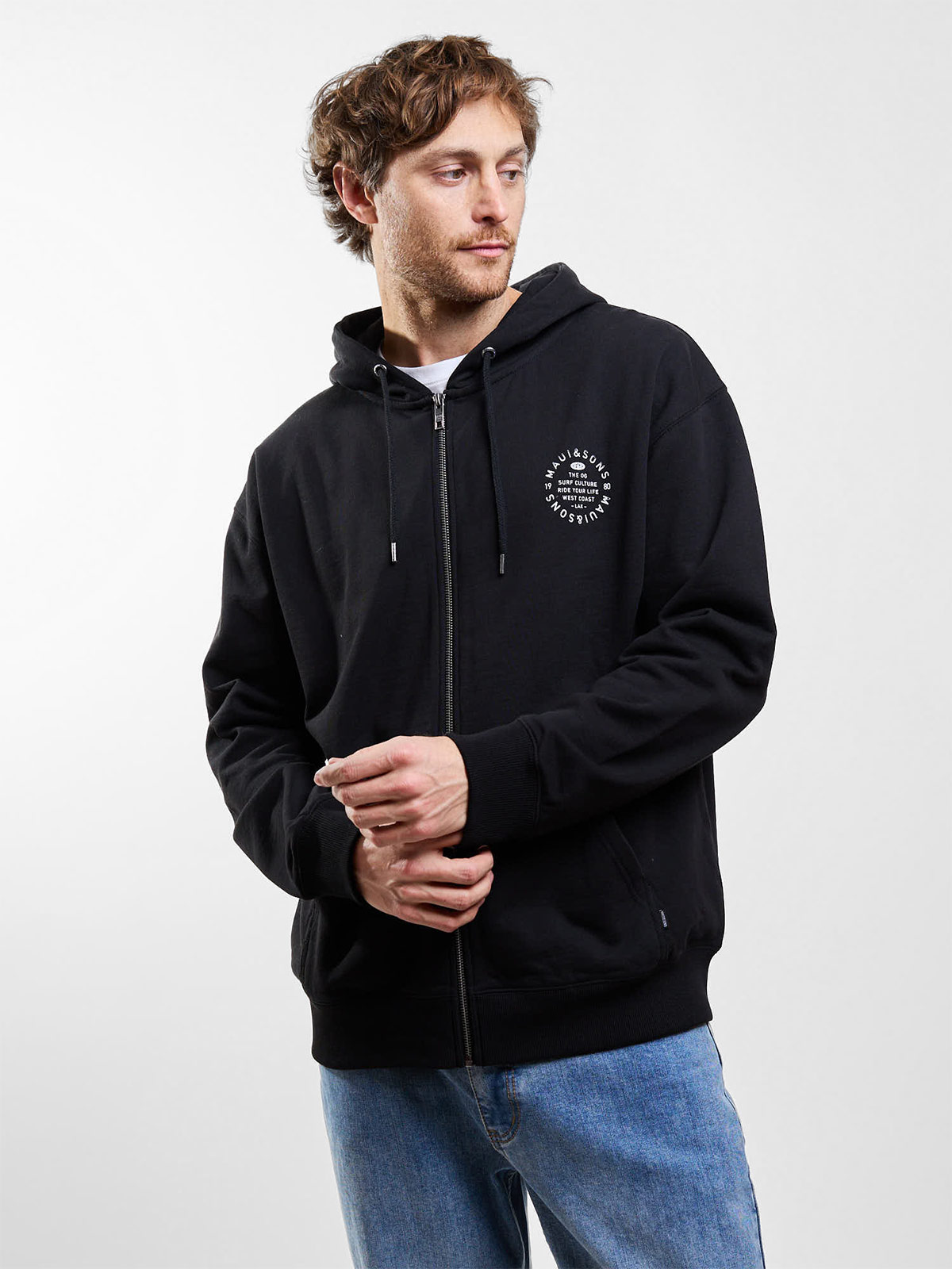 POLERÓN HOMBRE MAUI AND SONS FULL ZIPPER - 1