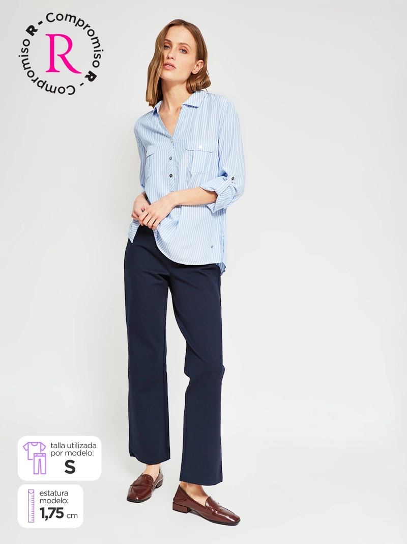 PANTALÓN MUJER CACHAREL RECTO - 1
