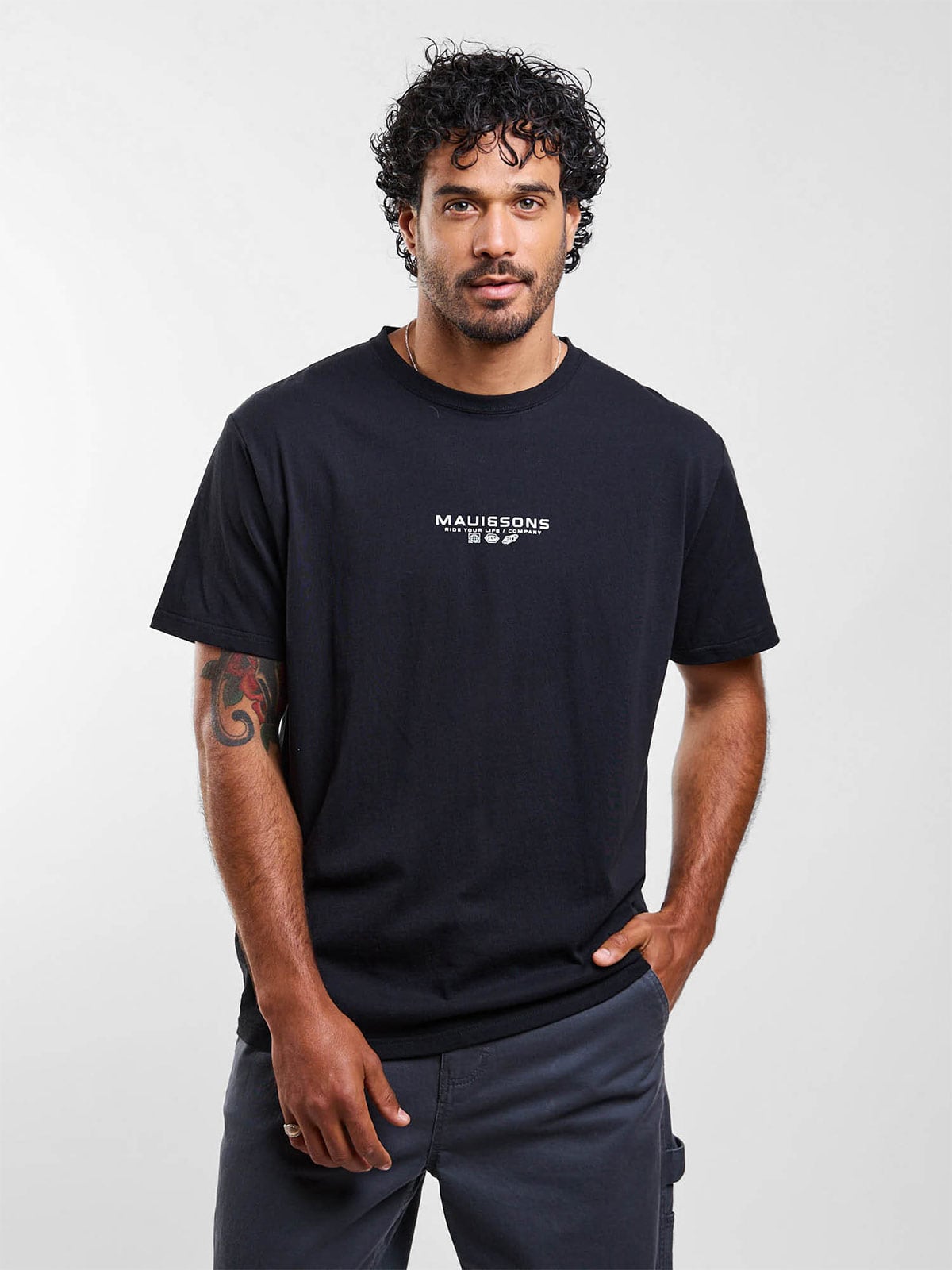 POLERA HOMBRE MAUI AND SONS ALGODÓN MANGA CORTA - 1