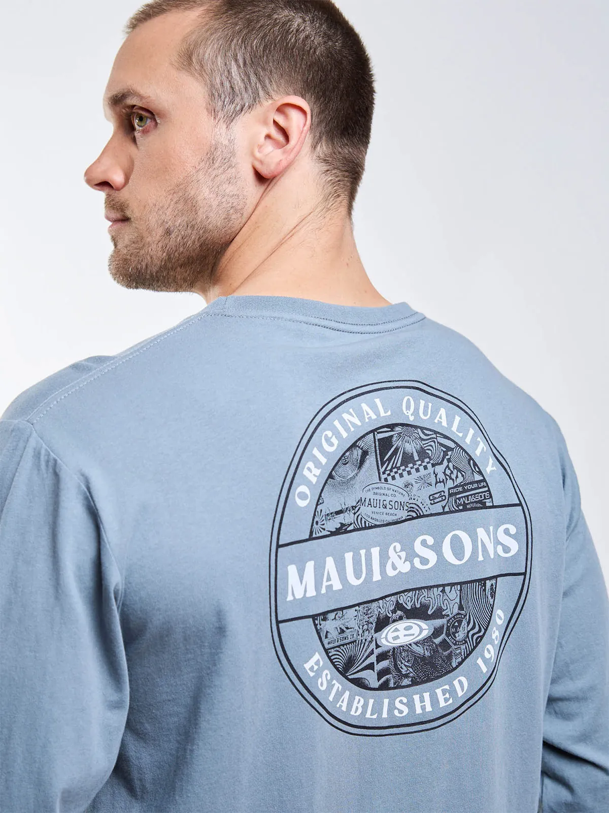 POLERA HOMBRE MAUI AND SONS ALGODÓN MANGA LARGA - 4