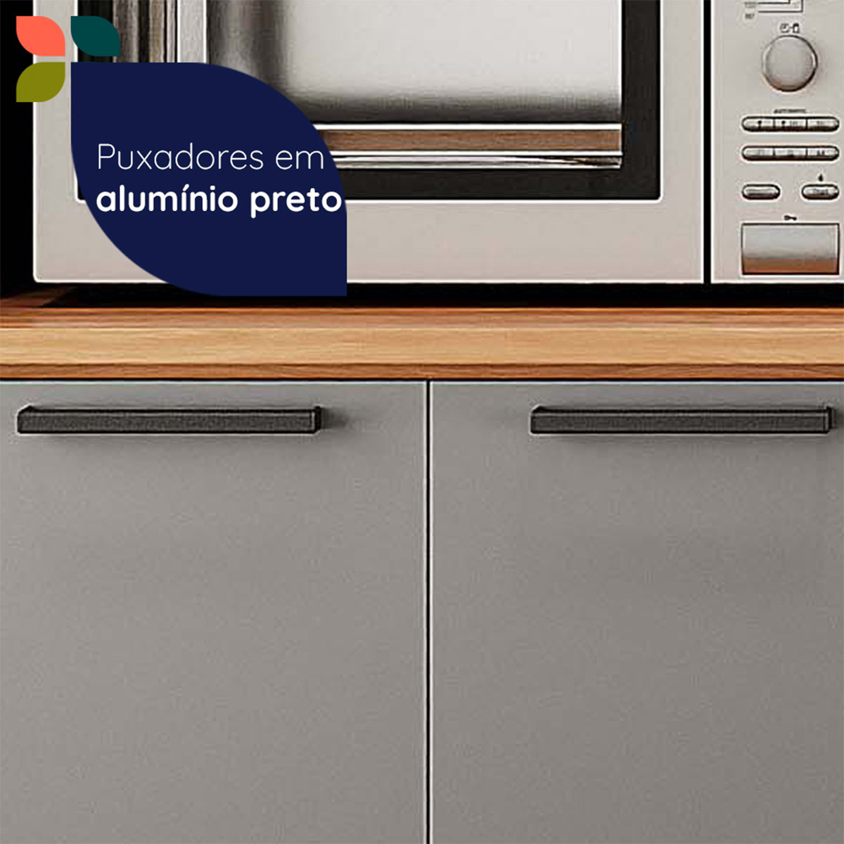 MUEBLE DE COCINA ROCCA CASTAÑA 4 PUERTAS - 8