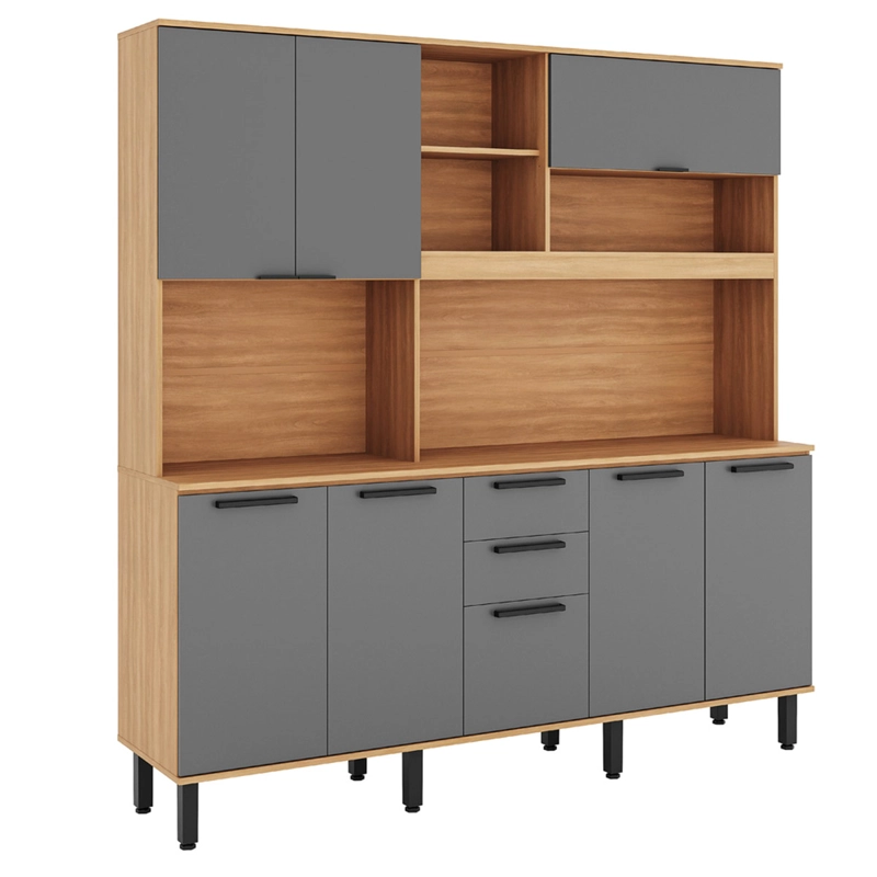 MUEBLE DE COCINA ROCCA CASTAÑA 8 PUERTAS 2 CAJONES - 2