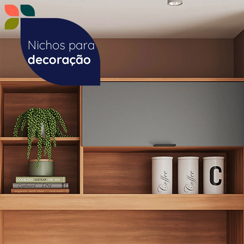 MUEBLE DE COCINA ROCCA CASTAÑA 8 PUERTAS 2 CAJONES - 10
