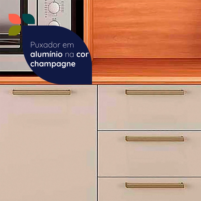 MUEBLE DE COCINA ROCCA CASTAÑA 8 PUERTAS 2 CAJONES - 8