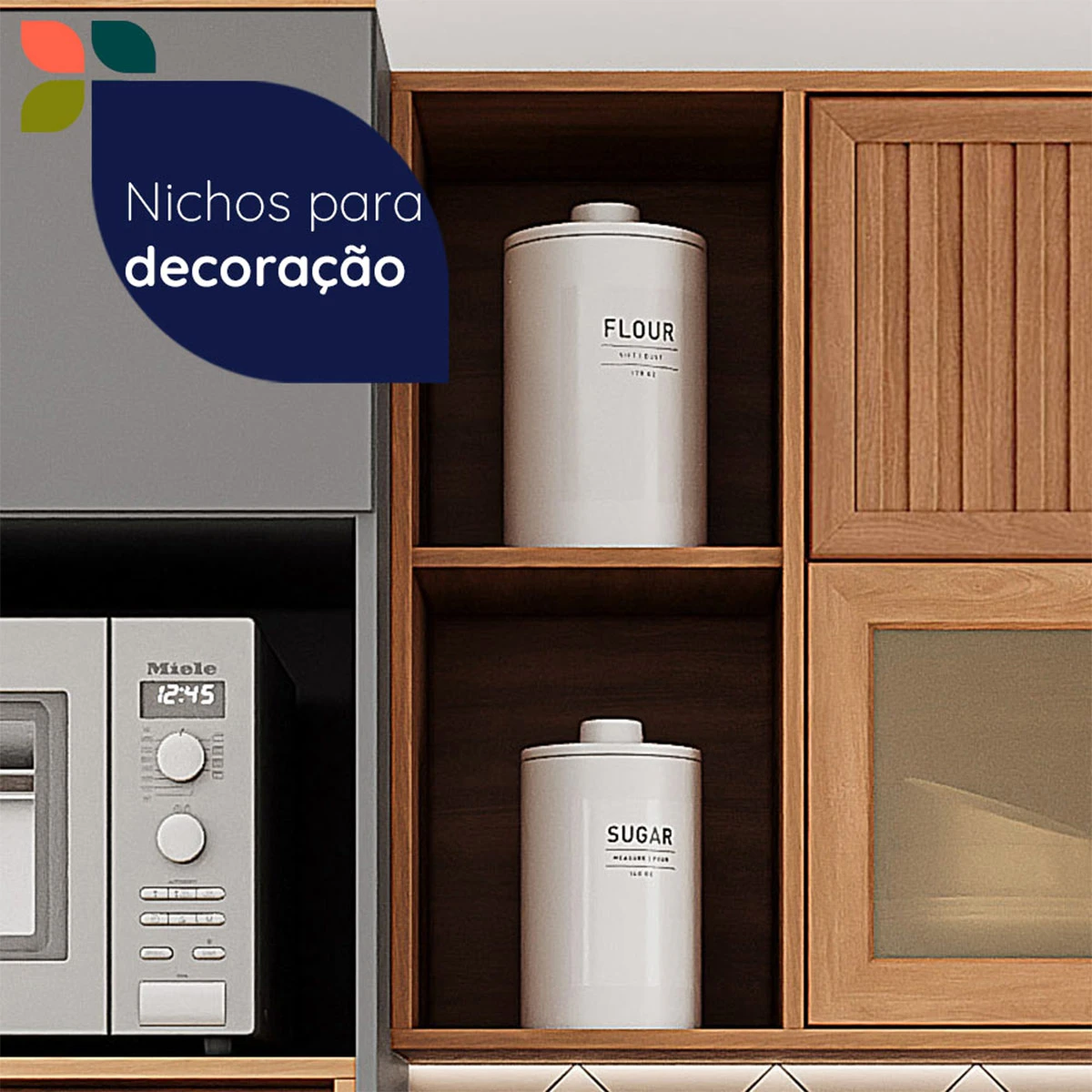 MUEBLE DE COCINA ROCCA CASTAÑA 2 PUERTAS CANELA - 4