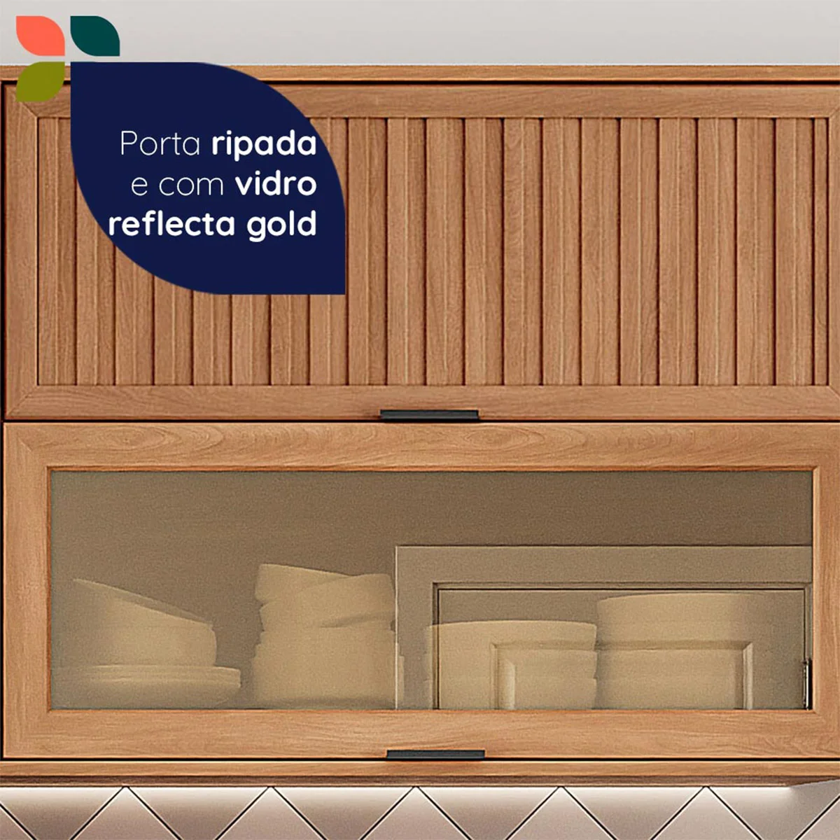 MUEBLE DE COCINA ROCCA CASTAÑA 2 PUERTAS CANELA - 5