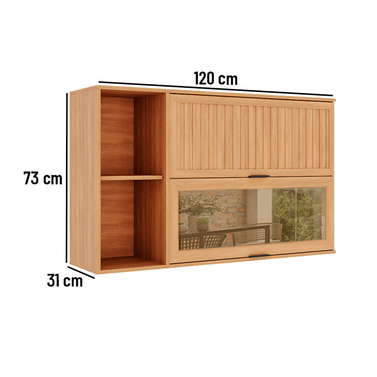 MUEBLE DE COCINA ROCCA CASTAÑA 2 PUERTAS CANELA - 7