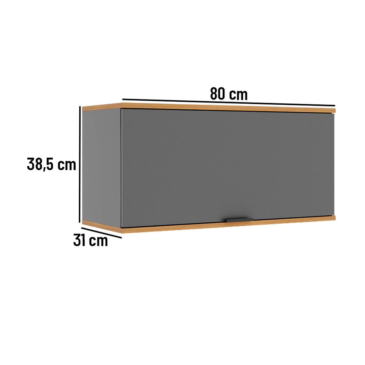 MUEBLE DE COCINA ROCCA CASTAÑA 1 PUERTAS GRIS - 6