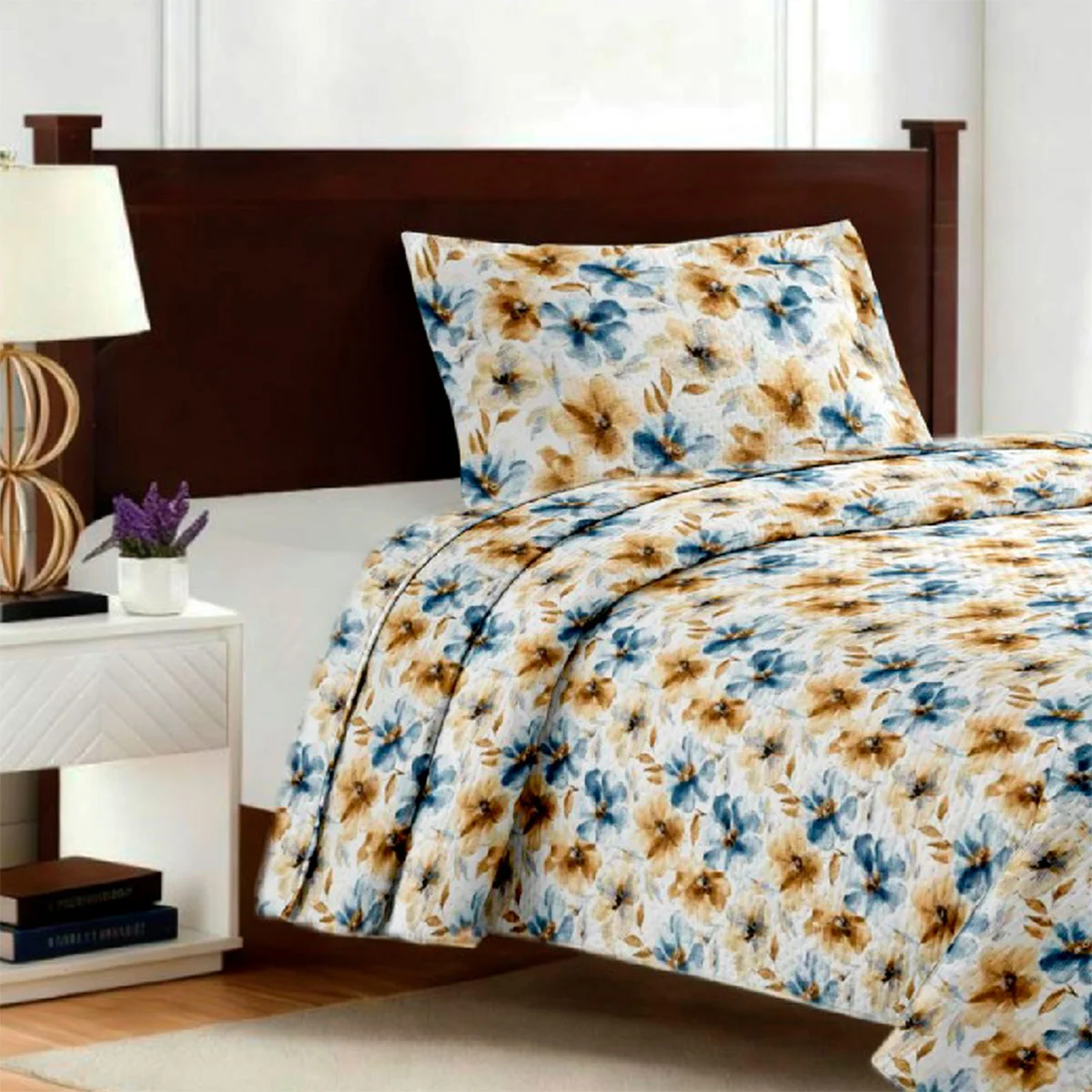 QUILT ILLUSIONS BREDA 1.5 PLAZAS CELESTE - 1