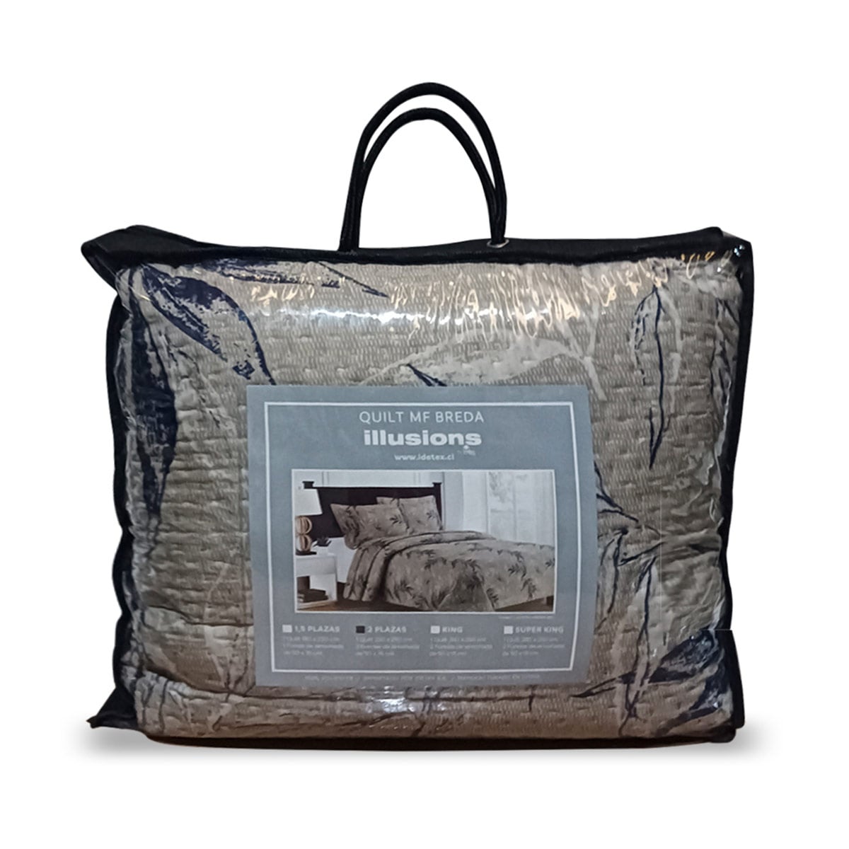 QUILT ILLUSIONS BREDA KING BEIGE - 3