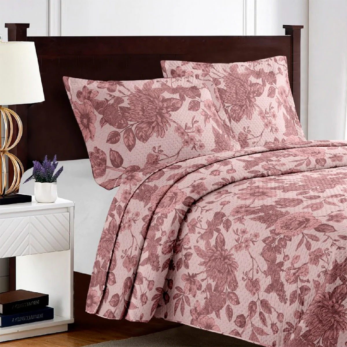 QUILT ILLUSIONS BREDA KING ROSA - 1