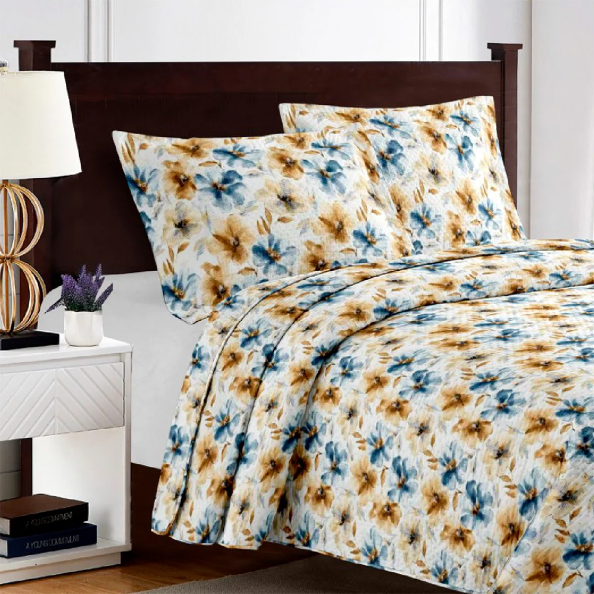 QUILT ILLUSIONS BREDA SÚPER KING CELESTE - 1