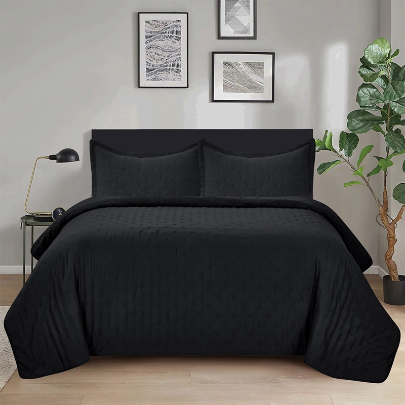 QUILT ILLUSIONS ROMA 2.5 PLAZAS NEGRO - 1