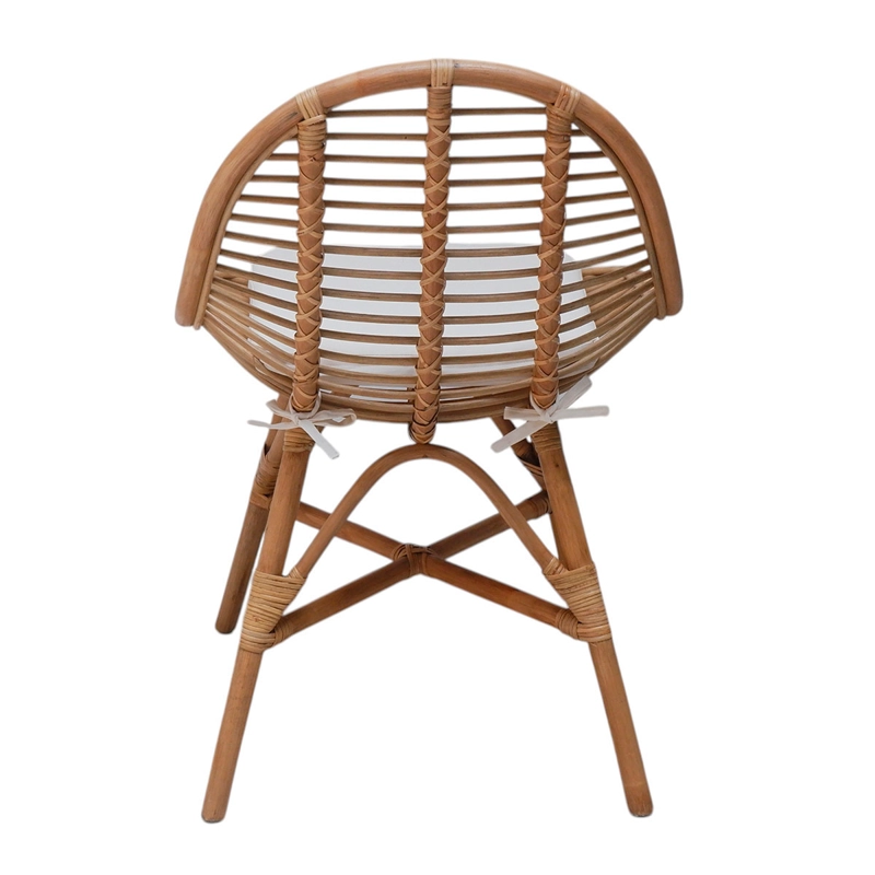 JUEGO DE COMEDOR MAISON LINETT SYLVIE 4 SILLAS CAFÉ - 7