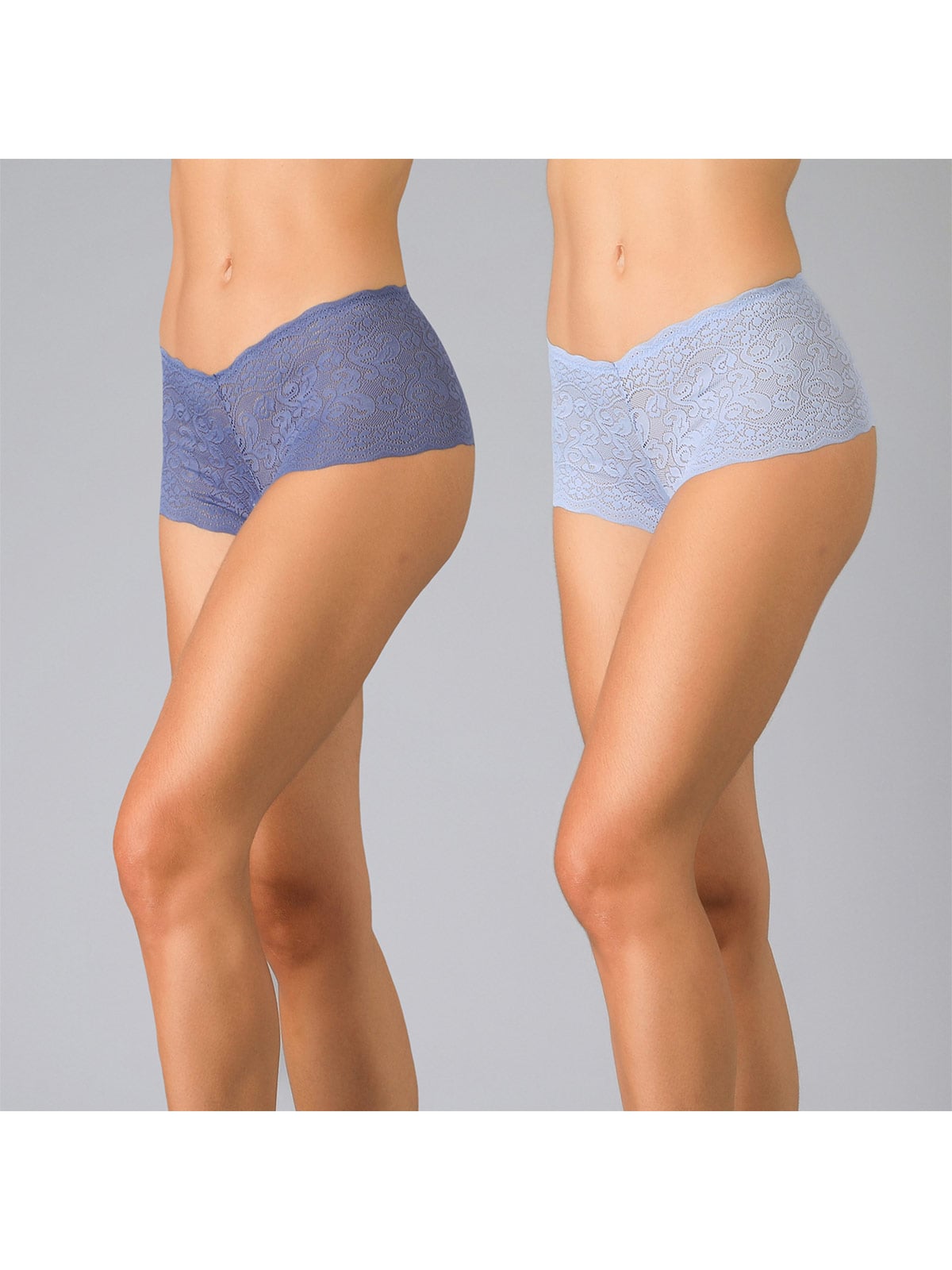 PANTALETA FLORES PACK X2 ENCAJE MICROFIBRA - 1